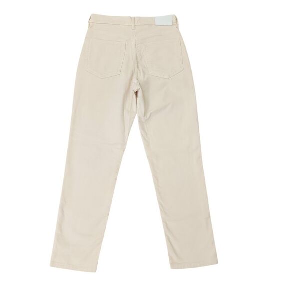 Everlane Corduroy Pants 27 Beige Baby Cord Cheeky Straight Leg Stretch Comfort - Picture 5 of 12